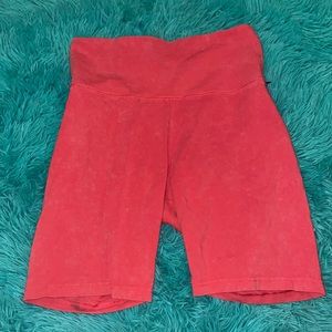 aerie barley worn biker shorts